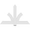 Ekena Millwork Redmond Architectural Grade PVC Gable Bracket, 60"W x 40"H x 2"D x 6"F, 16/12 Pitch GBP060X40X0206RED00 - alternate 2